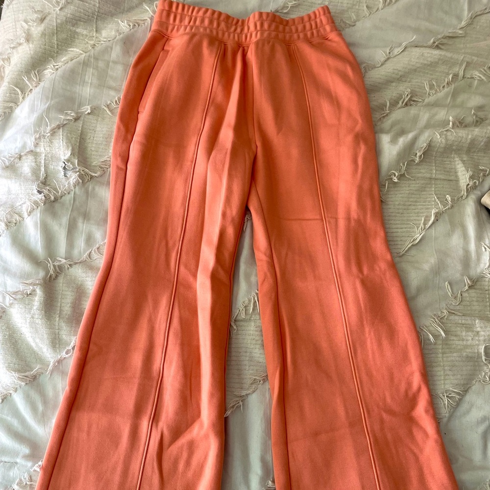 Brand New Flare Salmon Sweat Pants